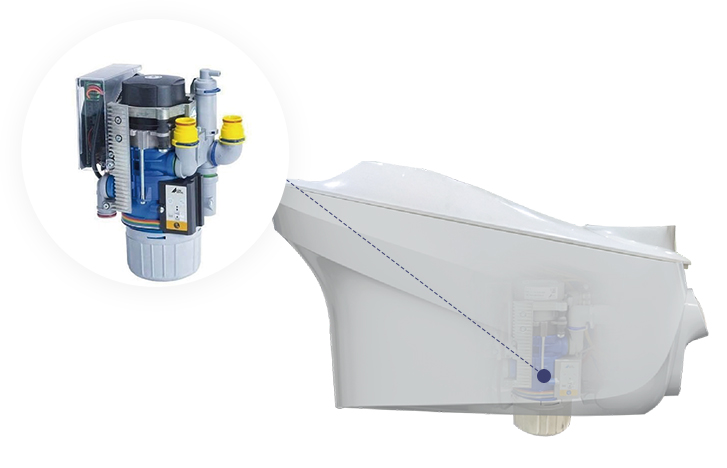 Characteristics of AJ25 Automatic Disinfection Dental Chair: Optional Built-in Amalgam Separation System